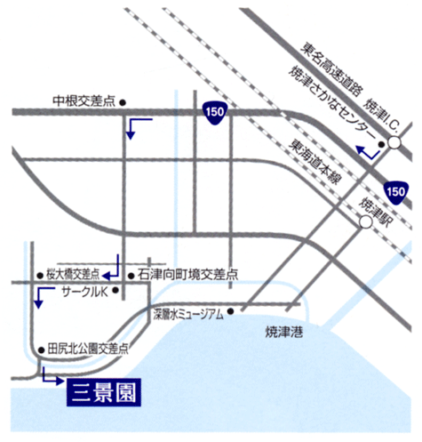 ホテル三景園地図